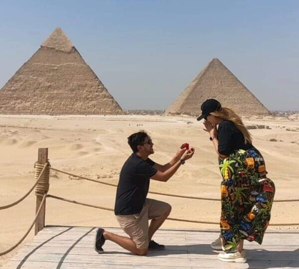 The Pyramids in the Giza Plateau